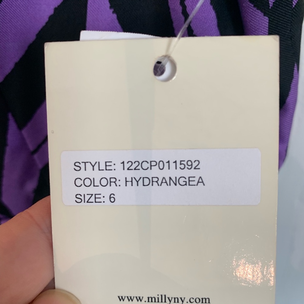 Milly Marcela Silk Combo Dress NWT 6 - Picture 2 of 7